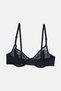 Women Underwire Non Padded Bra, Navy - 2