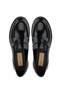 Men's Genuine Leather Black Opening Loafer Shoes - 5