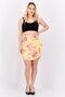 Women Floral Print Mini Skirt, Multicolor - 4