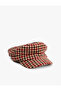 Plaid Cap Hat Soft Textured