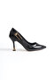 Women's Special Design Thin Heeled Patent Leather Stiletto with Metal Accessories