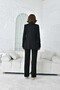 Piping Shawl Collar Suit Black - 3