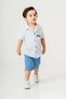 Stylish Shirt and Adjustable Waist Short-Sleeved Shorts 2-Piece Set Children's and Baby Clothing Special Day Bayra