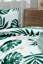 طقم بيكيه مطبوع لشخص واحد Monstera Green - 3