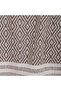 Buldan Work Arms Knitted Single Sofa Armchair Cover 180x150 Large Size 100% Cotton Woven - Brown - 5