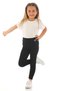 Corded Black Color Girl's Tights - 5