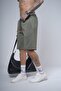 Trend We Ribbed Fabric Regular Fit Pocket Shorts with Elastic Waist and Cord - 5