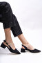 Iohsevel women's high heeled shoe 0012124 matte black - 5