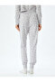 Fleece Heart Jogger Pajamas Bottom Tie Waist - 4