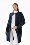Dark Blue Winter Daily Pocket Jacket Coat Height 90 cm - 2
