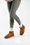 Women's Tan Cinnamon Ultra Mini Suede Boots with Fur Inside Winter Sole Boots & Bootie