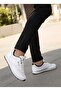 Men's White Casual Orthopedic Stretchy Lace-Up Breathable Comfortable Soft Sole Sneakers Sneakers - 4