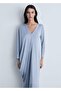 Draped asymmetrical long dress