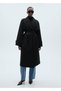 Oversize Long Double Button Trench Coat - 6