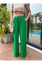 Linen Elastic Waist Loose Fit Trousers - 6