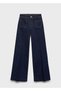Wideleg Rinse Wash Jean with Pockets - 3
