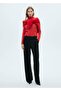 Semi-Transparent High Collar Sweater - 2