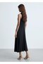 V-Neck Knitwear Dress - 4