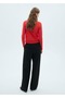 Semi-Transparent High Collar Sweater - 4