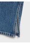 Mid-waist slit straight-cut jeans - 7