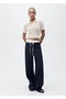 Openwork Knitted Polo Collar Sweater - 2