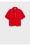 Short Polo Shirt with Contrast Cut - 3