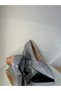 Silver Glitter Thick Heel Stylish Shoes - 4