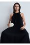Pleated long dress - 8