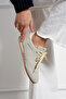 Suede Lace-Up Flat Sole Sneaker Women's Sneakers - 2