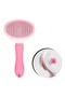 Self-Cleaning Buttoned Cat Dog Comb and Brush Bristle Dust Hair Collector Set of 2 - 3