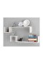 Dekoratif Duvar Raf M02 2li Takım