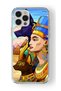 حافظة شفافة مطبوعة بتصميم كليوباترا متوافقة مع هاتف iPhone 16 Pro