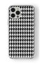 غطاء واقٍ شفاف مطبوع بتصميم Houndstooth متوافق مع iPhone 16 Pro Max متوافق مع iPhone 16 Pro Max