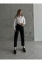 Lya Hsn New Season Clara Women's Non-Fading Black Boyfriend High Waist Stretch Fabric - 4