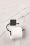 Black Toilet Paper Holder with Adhesive Square Head - 2