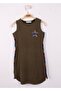 Girl's Star Printed Zero-Sleeve Dress