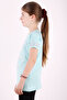 Girl's T-shirt with Slogan Print - 2