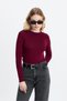 Burgundy Crew Neck Long Sleeve Badi 2086
