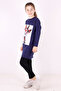 Girl's Giraffe Printed Dress - 2