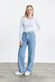 Buzkar Bow Embroidered Jean 2228