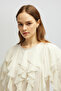 RIFFIRED CHIFFON BLUZ - 6