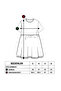 Girl's Dress with Heart Patterned and Detailed Sleeves - 2