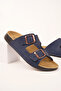 Alexandra Women's Orthopedic Flexible Comfort Comfortable Lightweight Poly Sole Daily Double Strap Sandals Slippers - 5