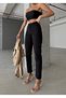 Lya Hsn New Season Ivan Queen Women's Jeansvibe Mom Fit High Waist Skinny Leg Black Denim Pants - 4