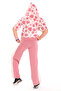 Girl's batik print tracksuit set with front lettering - 2