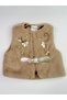 3-Piece Baby Girl Set with Floral Plush Vest and Elastic Waist Pants - 5