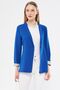 Women's Cobalt Blue Sleeve Striped Single Button Jacket ARM-22K001122
