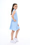 Girl's Polo Neck Button Dress - 4