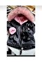 Girl's Leather Coat Winter