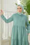 6531-berlin Hooded Raglan Sleeve Dress Mint Green - 5